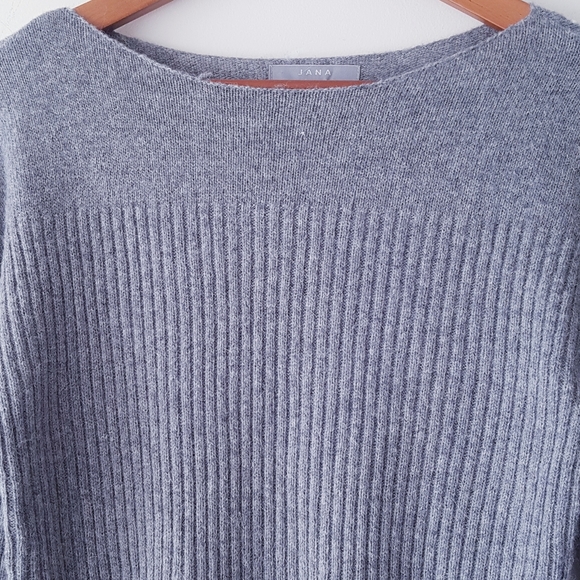 JANA Gray Boatneck Alpaca Blend Sweater - Picture 2 of 7